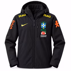 Brasilien Vindjacka Svart