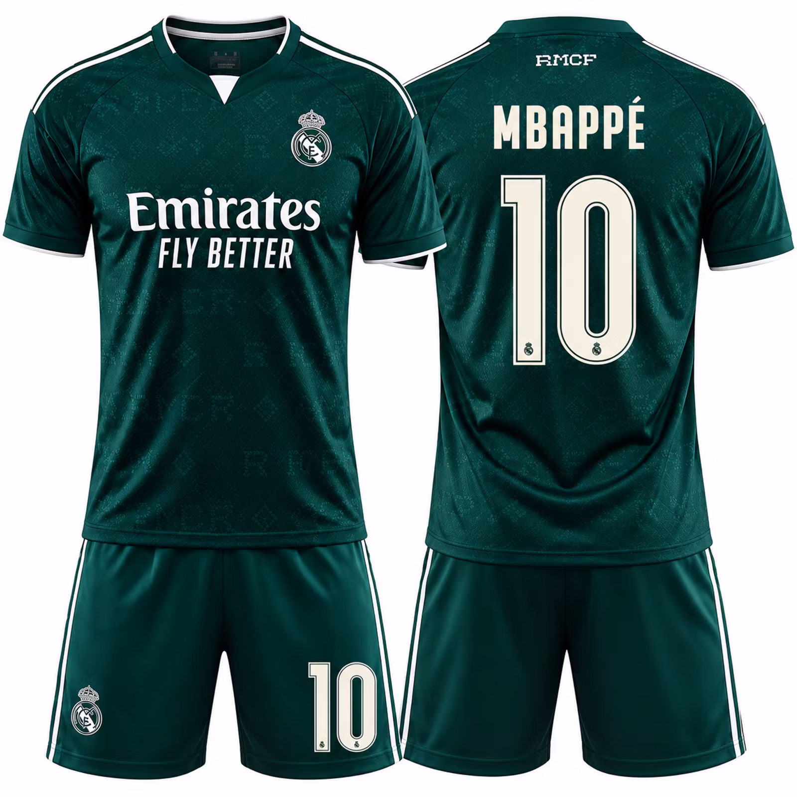 Real Madrid Mbappé Barntröja Borta 2026/27 – Fotbollströja med shorts för barn