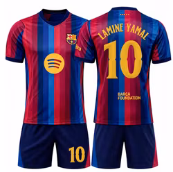 FC Barcelona Lamine Yamal Barntröja Hemma 2026/27 – Fotbollströja med shorts för barn