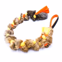 Fleeceleksak 75cm med kaninskinn