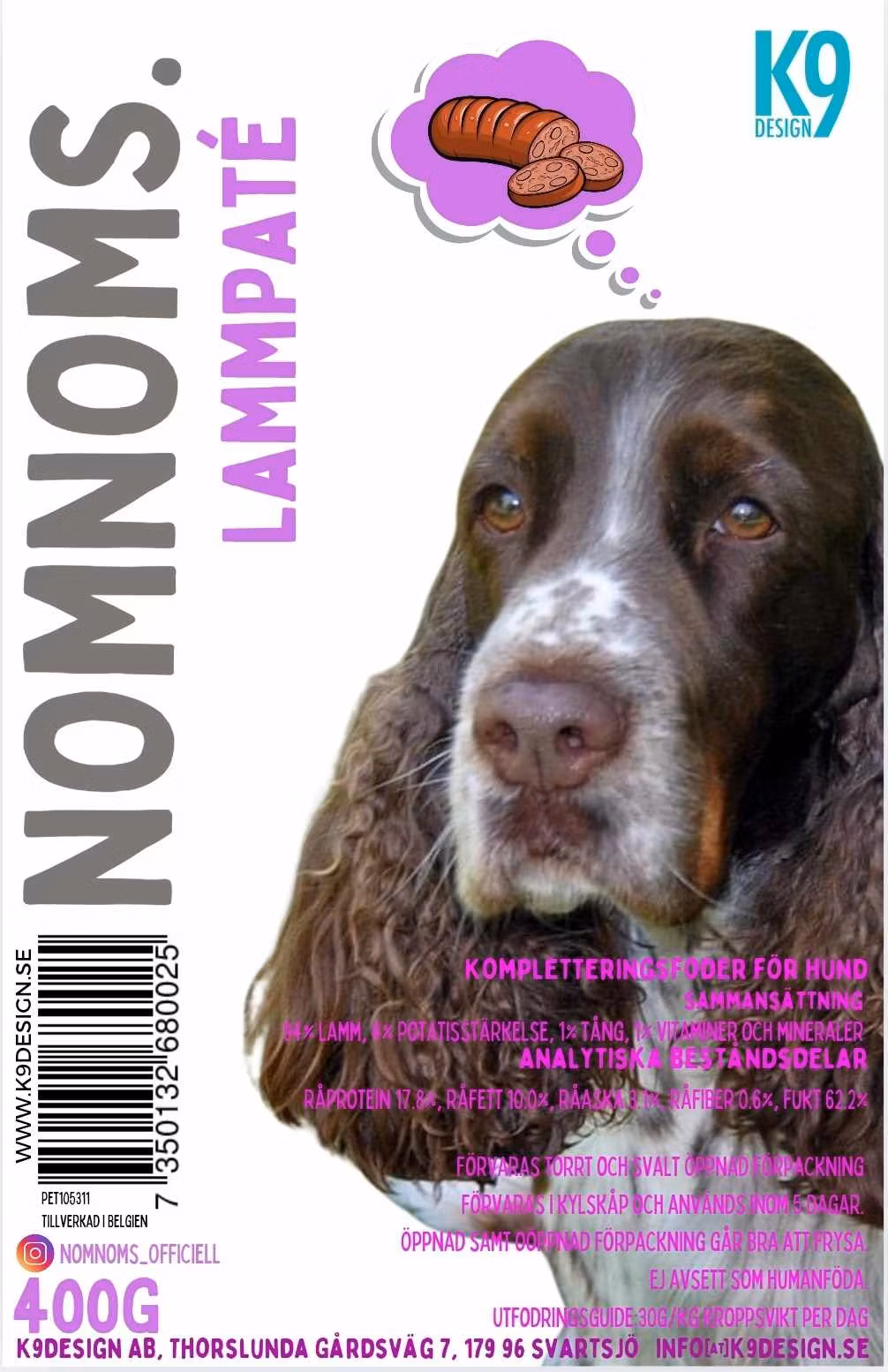 NY! Nom Noms Lammpaté 400g, 20-p