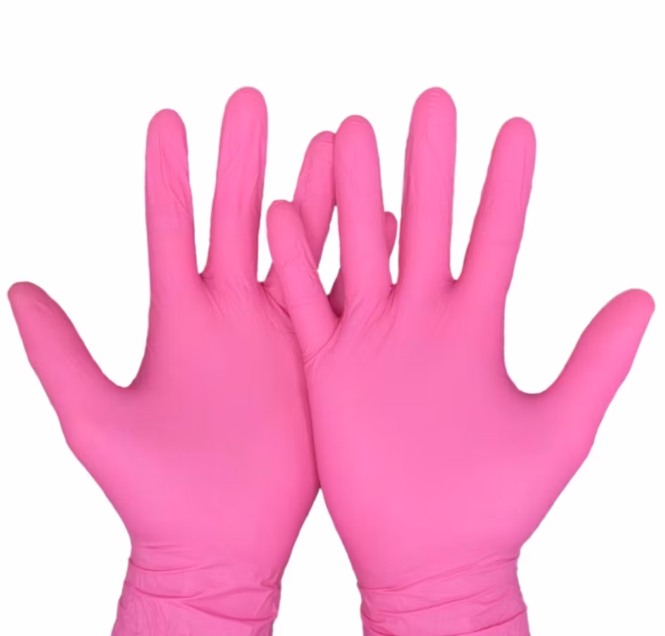 Nitrilhandske Rosa 100p