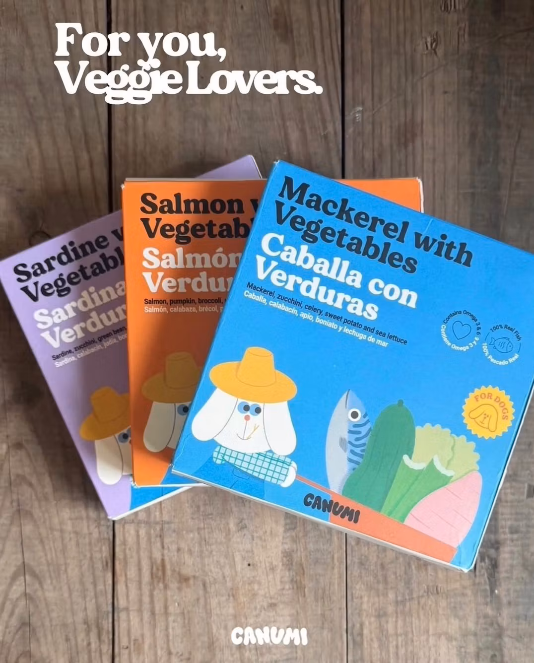 NYHET! Canumi hund sardin med grönsaker och havssallat, 280g 6-p