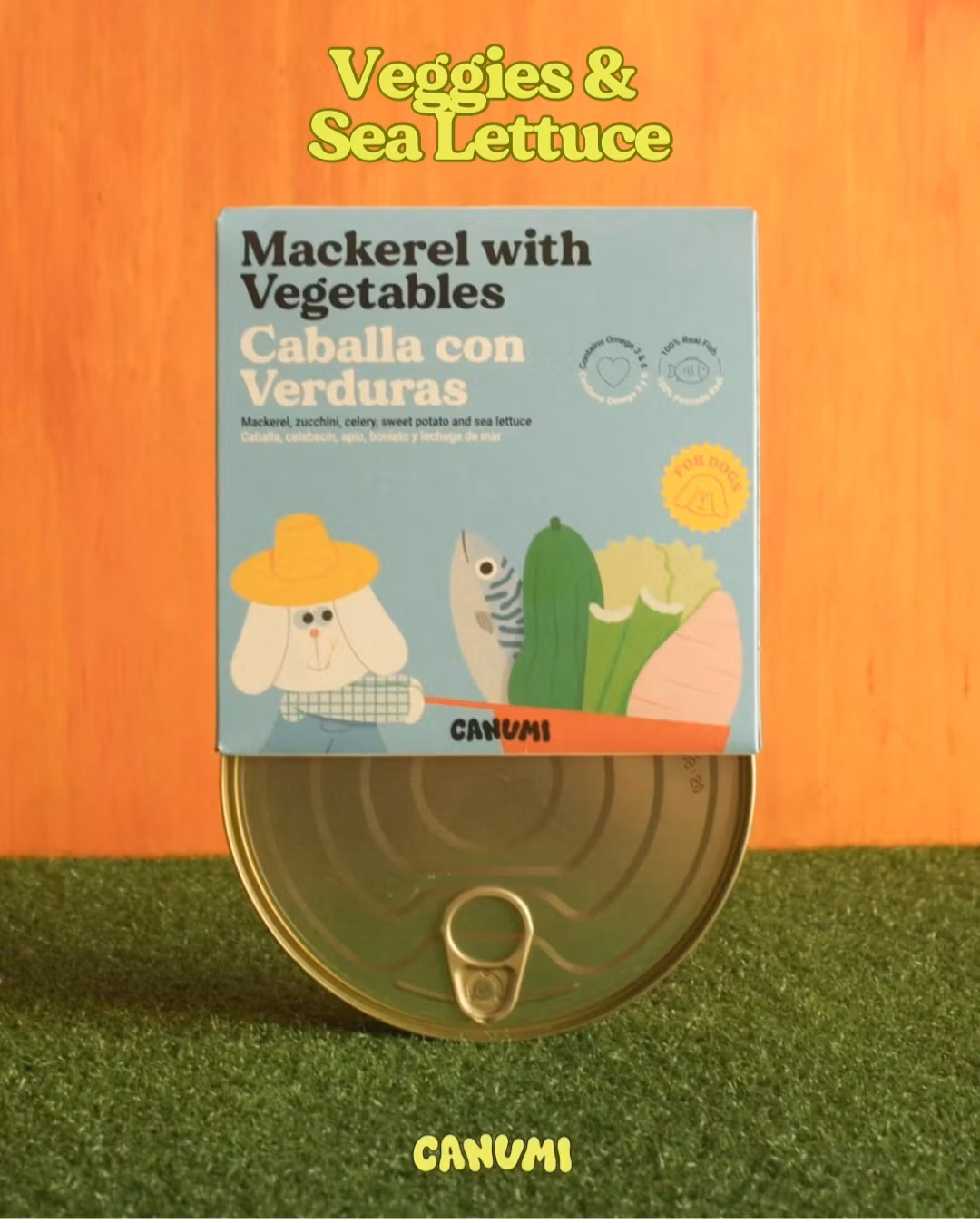 NYHET! Canumi hund makrill med grönsaker och havssallat, 280g 6-p