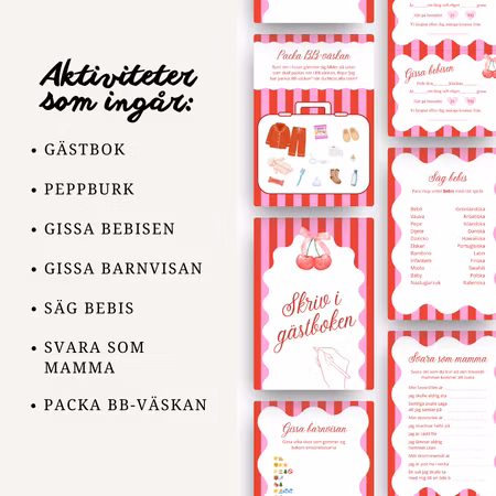 Babyshowerlekar - Cherry on top