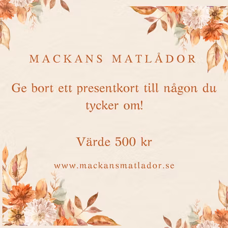 Presentkort 500 kr