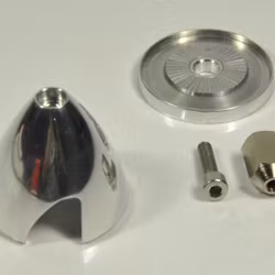 2 blads aluminium spinner 38 mm