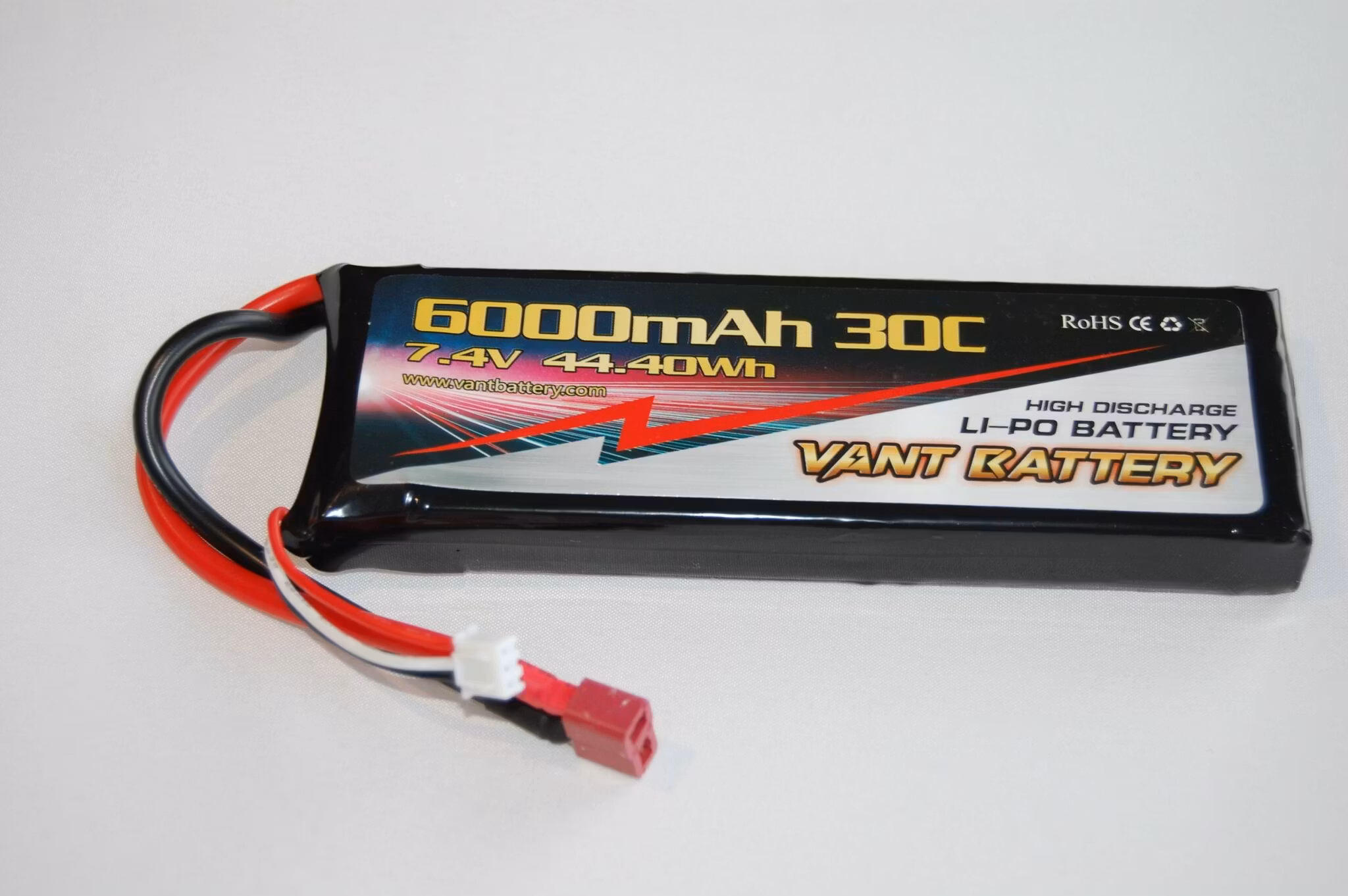 2S 7,4v 6000mah LiPo 30C Hard Case T-plugg