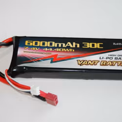 2S 7,4v 6000mah LiPo 30C Hard Case T-plugg