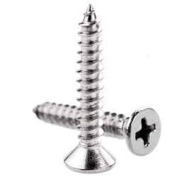 M2 8 mm dykkhode selvgjengende skruer 10 stk