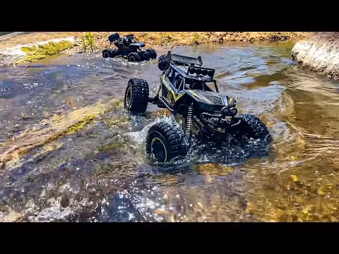 1:8 2.4GHz 70 cm RC Mega Rock Crawler 6WD Sølv Off Road