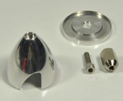 2 blads aluminium spinner 57 mm