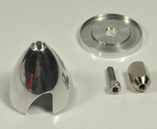 2 blads aluminium spinner 44 mm
