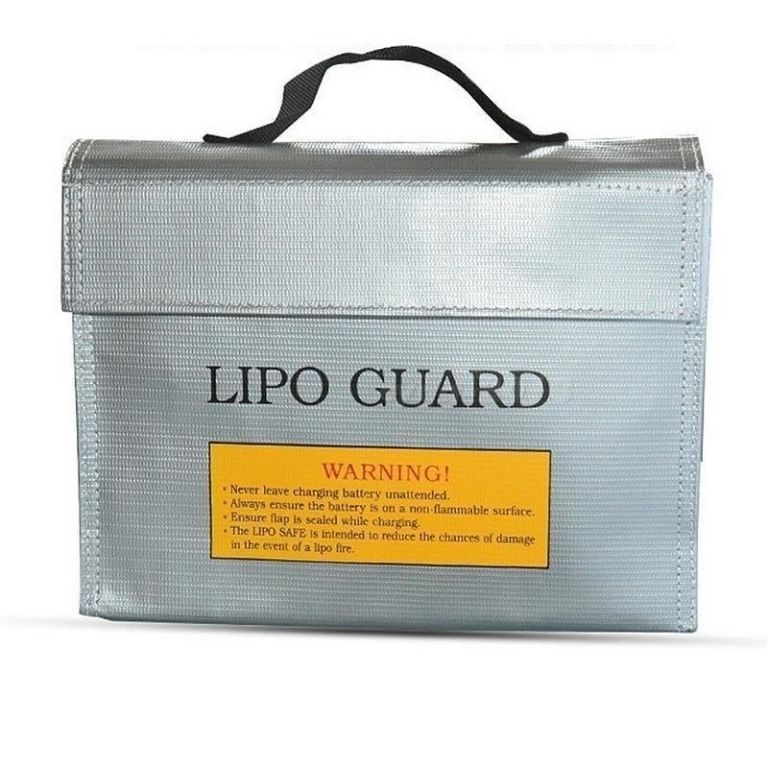 Brannsikker lade/transportbag for LIPo batterier