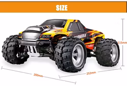 Storm A979-A Cross Country 1/18 4WD Yellow - RTR