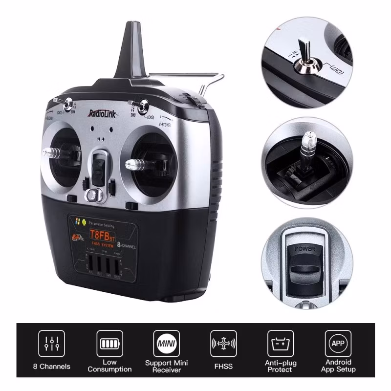 Radiolink T8FB Blue Tooth 8 ch 2,4 gHz radio system