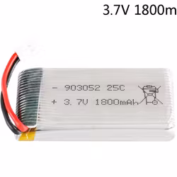 1S 3.7V 1800mAh Lipo Batteri