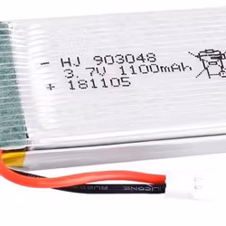 1S 3.7V 1100mAh Lipo Batteri