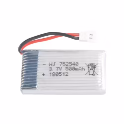 1S 3.7V 500mAh Lipo Batteri