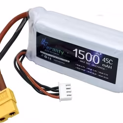11,1 volt 3S 45C 1500 mAh LiPo XT60