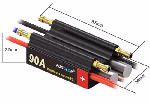 Flycolor 90 Amp vannkjølt fartsregulator