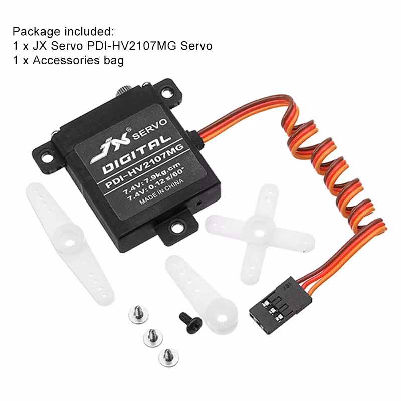 JX PDI-HV2107MG Digital Metal Gear Slim vingeservo 7,9 kg