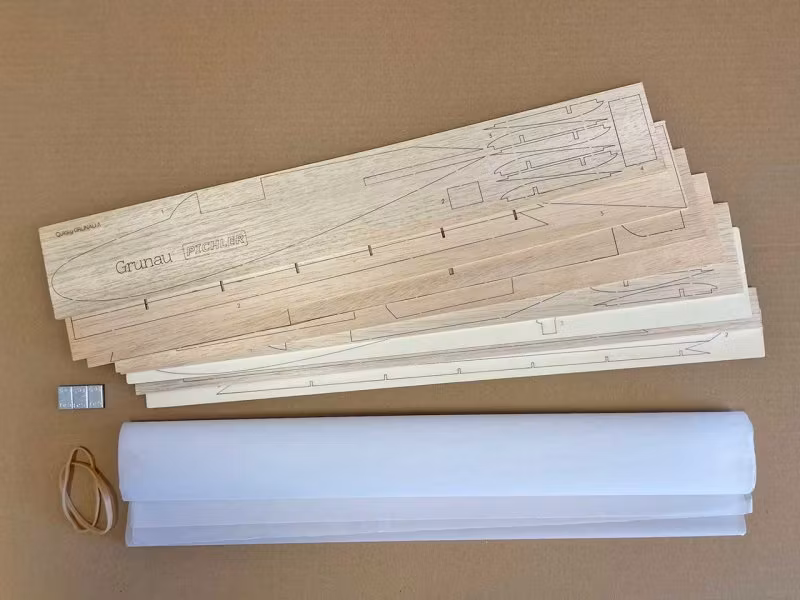 Quicky Grunau Baby 1000mm komplett byggesett