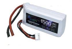 11,1 volt 3S 45C 1500 mAh LiPo JST plugg
