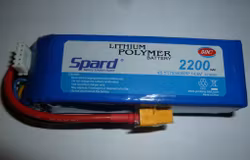 Spard 14,8 volt 4S 50C 2200 mAh LiPo XT60 plugg