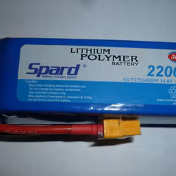 Spard 14,8 volt 4S 50C 2200 mAh LiPo XT60 plugg