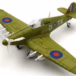 Hawker Hurricane WW2 fighter plastbyggesett