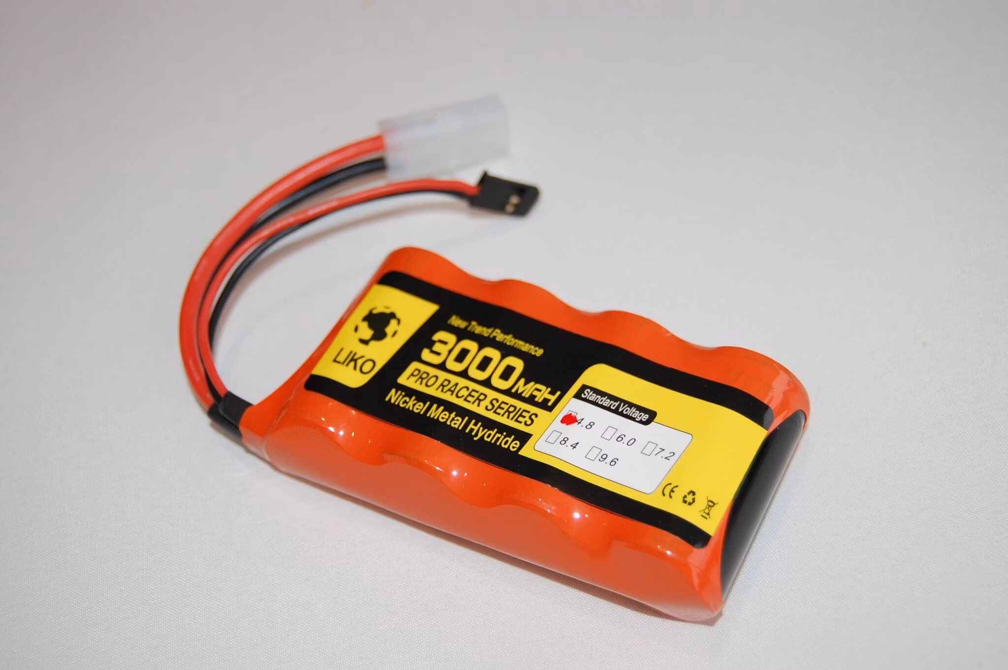 4,8 volt 3000 mAh mottake-/kjørebatteri