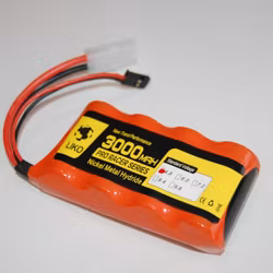 4,8 volt 3000 mAh mottake-/kjørebatteri