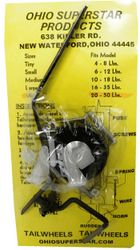 Styrbart halehjul opp til 50 lbs modellvekt