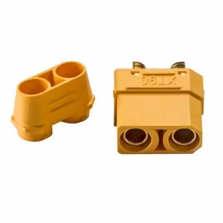 Amass XT90 Batteriside Female plug med koblingslokk