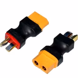 Overgang XT60 female til T-plugg/Deans male