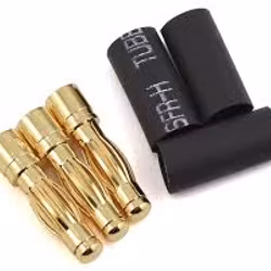 Amass 3,5 mm gullkontakt hann motorside 3 stk