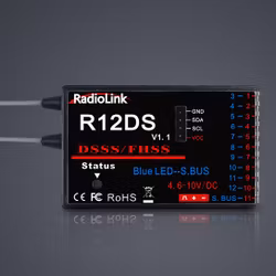 Radiolink 2.4GHz R12DS 12 Ch Receiver SBUS/PWM DSSS&FHSS