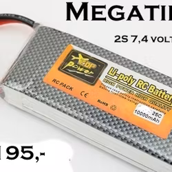 2S 7,4 volt 25C 10000 mAh LiPo