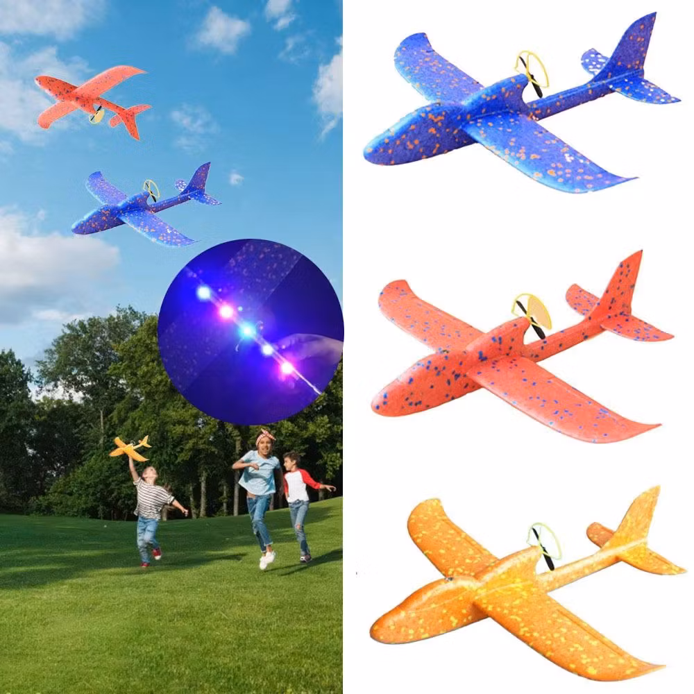 Condor V3 kastefly glider med motor og lysdioder - lang flytid!