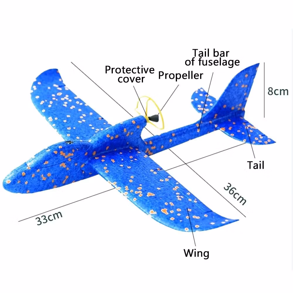 Condor V3 kastefly glider med motor og lysdioder - lang flytid!