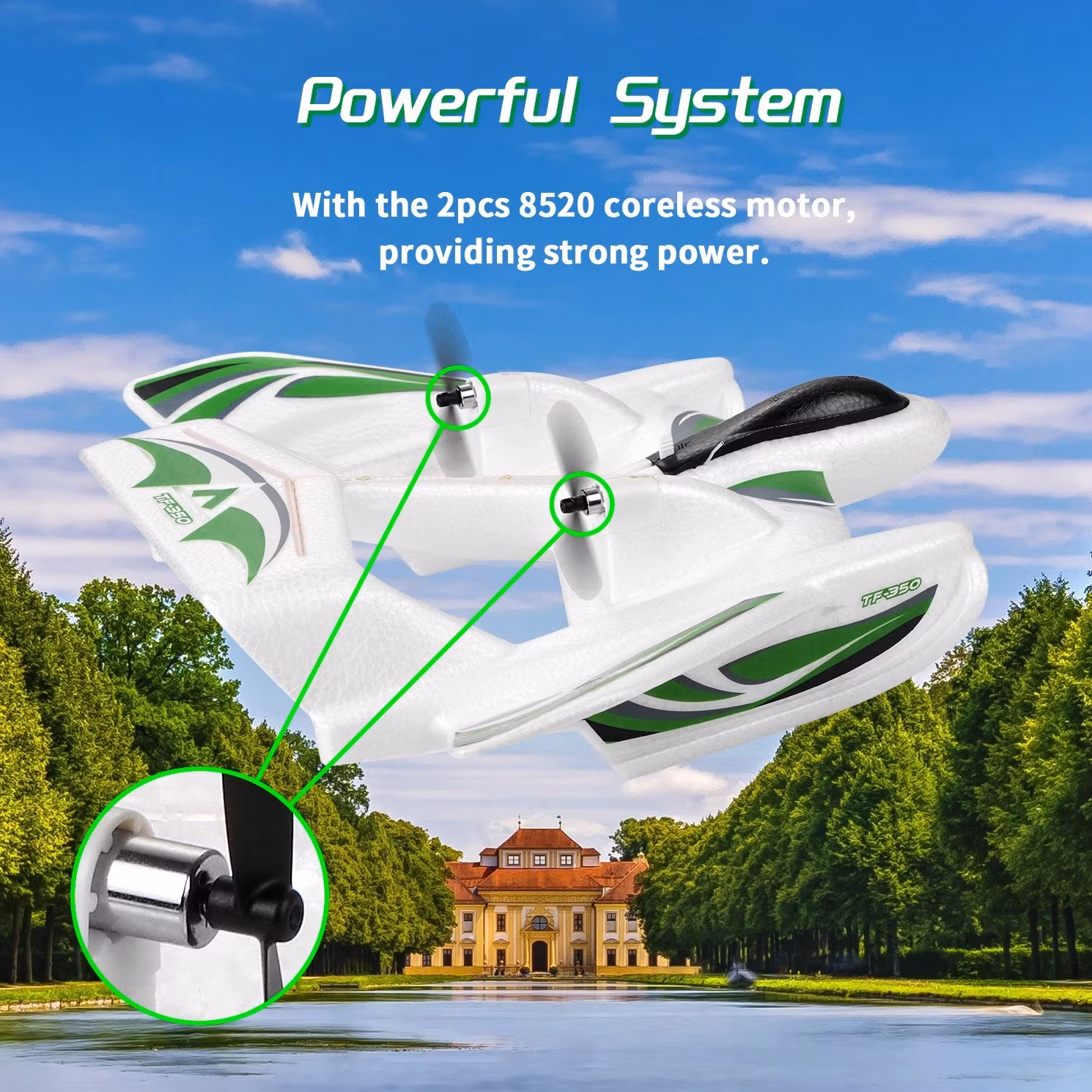 Top RC Hobby TF-350 RTF LED amfibiefly