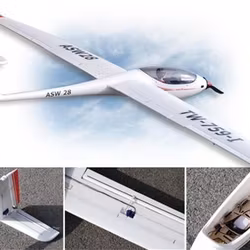 ASW28 V4S 2.6m ABS Unibody Scale Glider PNP