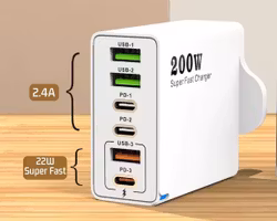 USB PD 200 watt nettadapter