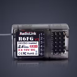 RadioLink R6FG V3 2.4G 6CH FHSS Gyro Mottaker