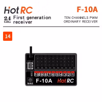 HT-F-10A 10 ch FHSS mottaker med telemetri