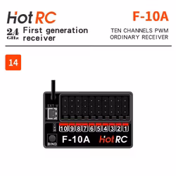 HT-F-10A 10 ch FHSS mottaker med telemetri