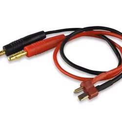 Overgang 2 stk bananplugger til T-plugg