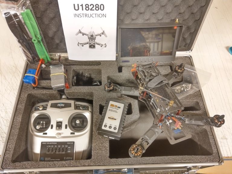 FPV carbon body racing drone RTF alt inkl