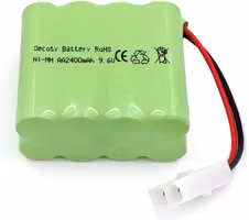 9,6 volt 700 mAh NiMh batteripakke